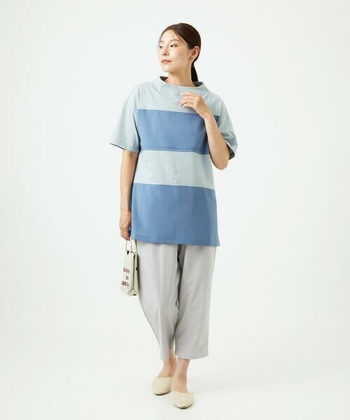 GIANNI LO GIUDICE / ジャンニ・ロ・ジュディチェ チュニック | [洗える・日本製]ドッキングコットン天竺チュニックカットソー | 詳細6