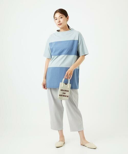 GIANNI LO GIUDICE / ジャンニ・ロ・ジュディチェ チュニック | [洗える・日本製]ドッキングコットン天竺チュニックカットソー | 詳細7