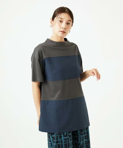 GIANNI LO GIUDICE / ジャンニ・ロ・ジュディチェ チュニック | [洗える・日本製]ドッキングコットン天竺チュニックカットソー | 詳細10