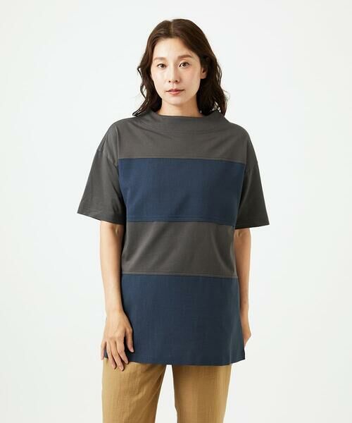 GIANNI LO GIUDICE / ジャンニ・ロ・ジュディチェ チュニック | [洗える・日本製]ドッキングコットン天竺チュニックカットソー | 詳細11