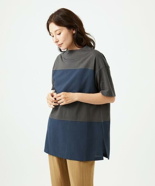 GIANNI LO GIUDICE / ジャンニ・ロ・ジュディチェ チュニック | [洗える・日本製]ドッキングコットン天竺チュニックカットソー | 詳細12