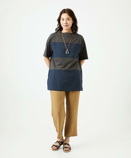 GIANNI LO GIUDICE / ジャンニ・ロ・ジュディチェ チュニック | [洗える・日本製]ドッキングコットン天竺チュニックカットソー | 詳細21