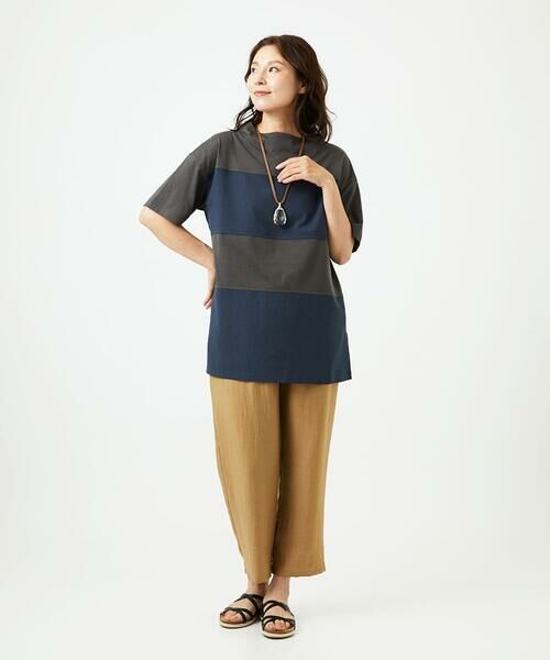 GIANNI LO GIUDICE / ジャンニ・ロ・ジュディチェ チュニック | [洗える・日本製]ドッキングコットン天竺チュニックカットソー | 詳細22