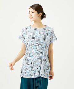 GIANNI LO GIUDICE / ジャンニ・ロ・ジュディチェ チュニック | [接触冷感・洗える]ラインドットプリントチュニック