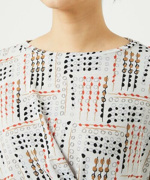 GIANNI LO GIUDICE / ジャンニ・ロ・ジュディチェ チュニック | [接触冷感・洗える]ラインドットプリントチュニック | 詳細5