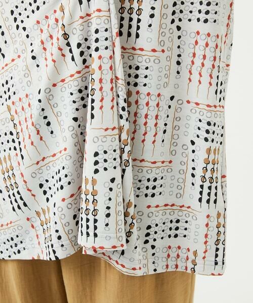 GIANNI LO GIUDICE / ジャンニ・ロ・ジュディチェ チュニック | [接触冷感・洗える]ラインドットプリントチュニック | 詳細8
