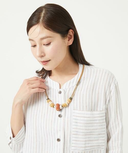 GIANNI LO GIUDICE / ジャンニ・ロ・ジュディチェ ネックレス・ペンダント・チョーカー | [日本製]ウッドビーズストーンネックレス | 詳細4