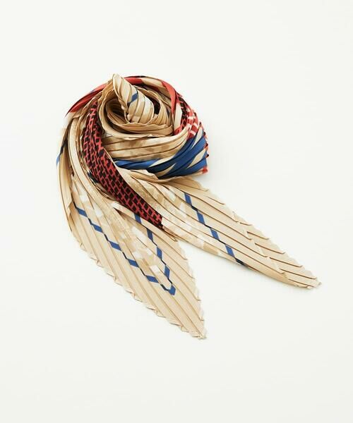 GIANNI LO GIUDICE / ジャンニ・ロ・ジュディチェ マフラー・ショール・スヌード・ストール | パターンMIXプリーツプチスカーフ | 詳細2