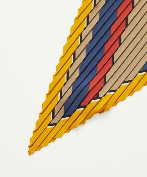 GIANNI LO GIUDICE / ジャンニ・ロ・ジュディチェ マフラー・ショール・スヌード・ストール | ストライプ幾何プリーツプチスカーフ | 詳細4