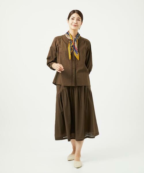 GIANNI LO GIUDICE / ジャンニ・ロ・ジュディチェ マフラー・ショール・スヌード・ストール | ストライプ幾何プリーツプチスカーフ | 詳細6