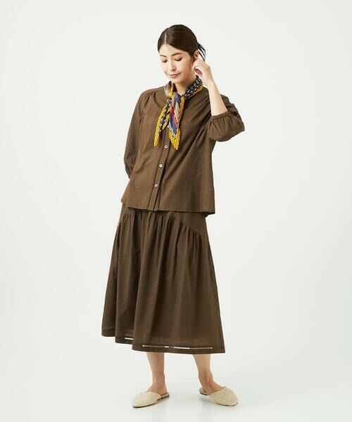 GIANNI LO GIUDICE / ジャンニ・ロ・ジュディチェ マフラー・ショール・スヌード・ストール | ストライプ幾何プリーツプチスカーフ | 詳細7