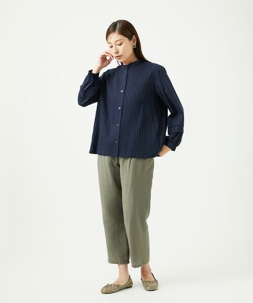 GIANNI LO GIUDICE / ジャンニ・ロ・ジュディチェ シャツ・ブラウス | [洗える]コットンローンピンタックブラウス | 詳細14