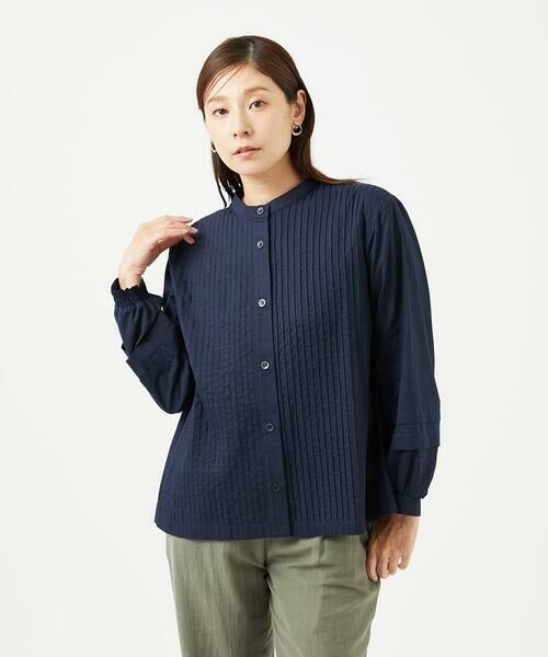 GIANNI LO GIUDICE / ジャンニ・ロ・ジュディチェ シャツ・ブラウス | [洗える]コットンローンピンタックブラウス | 詳細2