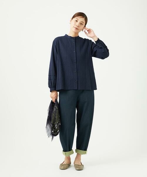 GIANNI LO GIUDICE / ジャンニ・ロ・ジュディチェ シャツ・ブラウス | [洗える]コットンローンピンタックブラウス | 詳細24