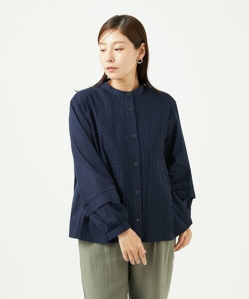 GIANNI LO GIUDICE / ジャンニ・ロ・ジュディチェ シャツ・ブラウス | [洗える]コットンローンピンタックブラウス | 詳細3