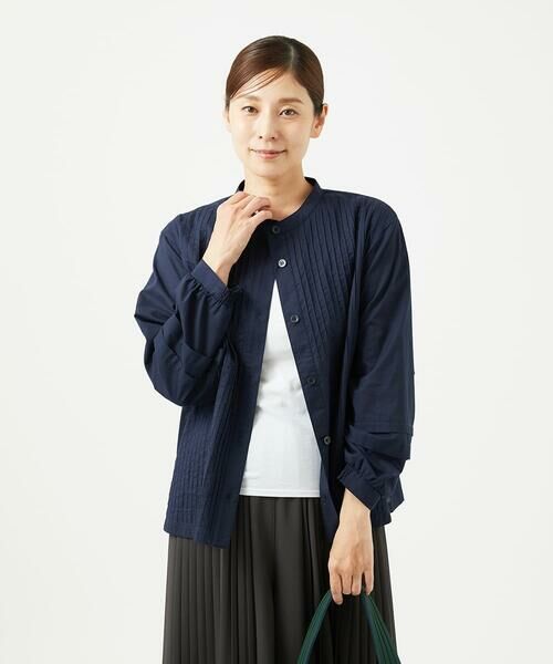 GIANNI LO GIUDICE / ジャンニ・ロ・ジュディチェ シャツ・ブラウス | [洗える]コットンローンピンタックブラウス | 詳細4