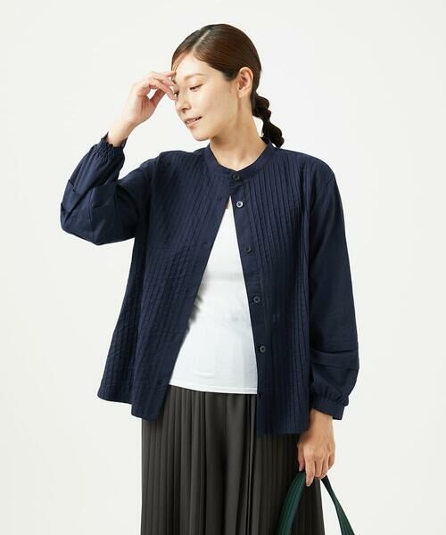 GIANNI LO GIUDICE / ジャンニ・ロ・ジュディチェ シャツ・ブラウス | [洗える]コットンローンピンタックブラウス | 詳細5