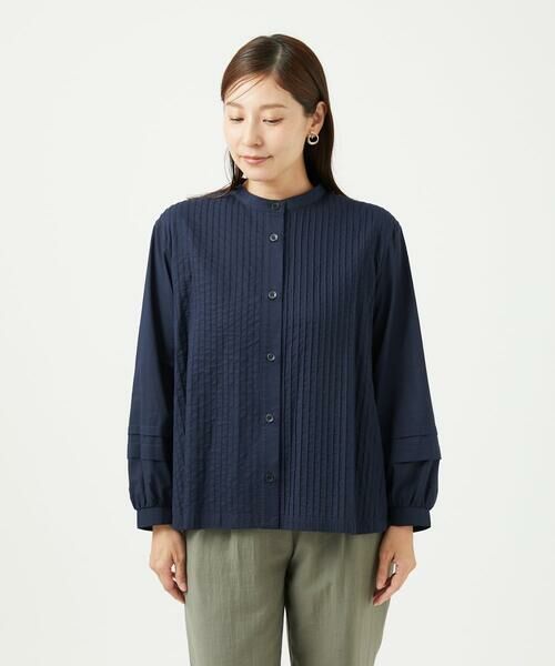 GIANNI LO GIUDICE / ジャンニ・ロ・ジュディチェ シャツ・ブラウス | [洗える]コットンローンピンタックブラウス | 詳細6