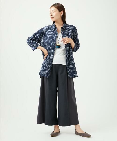 GIANNI LO GIUDICE / ジャンニ・ロ・ジュディチェ シャツ・ブラウス | [洗える・日本製]ミラクルウェーブブロックプリントブラウス | 詳細6