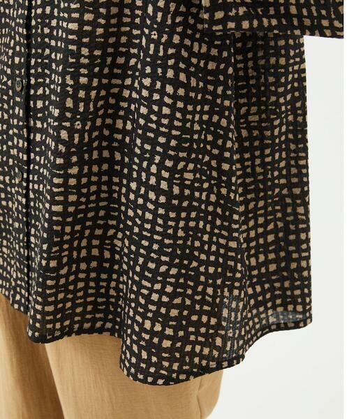 GIANNI LO GIUDICE / ジャンニ・ロ・ジュディチェ シャツ・ブラウス | [洗える・日本製]ミラクルウェーブブロックプリントブラウス | 詳細16