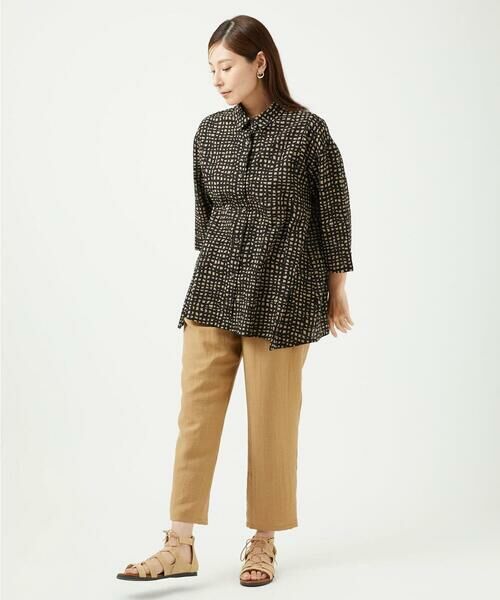 GIANNI LO GIUDICE / ジャンニ・ロ・ジュディチェ シャツ・ブラウス | [洗える・日本製]ミラクルウェーブブロックプリントブラウス | 詳細20