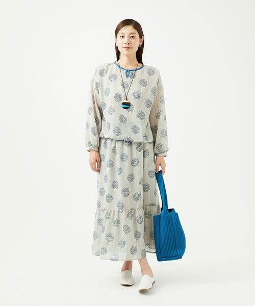 GIANNI LO GIUDICE / ジャンニ・ロ・ジュディチェ シャツ・ブラウス | [洗える・日本製]サッカードットプリントブラウス | 詳細6