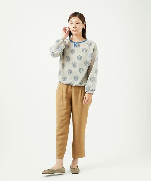 GIANNI LO GIUDICE / ジャンニ・ロ・ジュディチェ シャツ・ブラウス | [洗える・日本製]サッカードットプリントブラウス | 詳細8