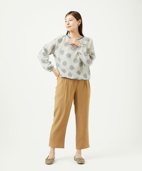 GIANNI LO GIUDICE / ジャンニ・ロ・ジュディチェ シャツ・ブラウス | [洗える・日本製]サッカードットプリントブラウス | 詳細9