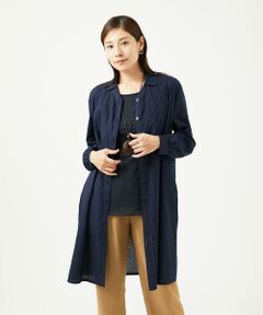 GIANNI LO GIUDICE / ジャンニ・ロ・ジュディチェ ロング・マキシ丈ワンピース | [洗える]コットンローンピンタックロングブラウス