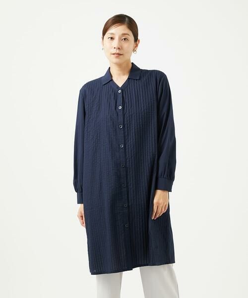 GIANNI LO GIUDICE / ジャンニ・ロ・ジュディチェ ロング・マキシ丈ワンピース | [洗える]コットンローンピンタックロングブラウス | 詳細2