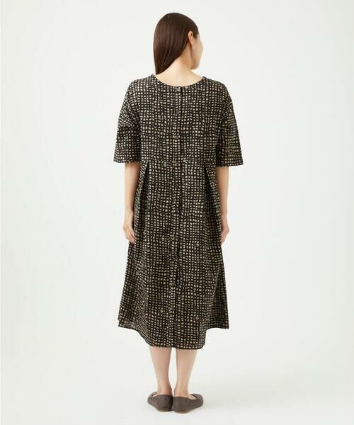 GIANNI LO GIUDICE / ジャンニ・ロ・ジュディチェ ロング・マキシ丈ワンピース | [洗える・日本製]ミラクルウェーブブロックプリントワンピース | 詳細13