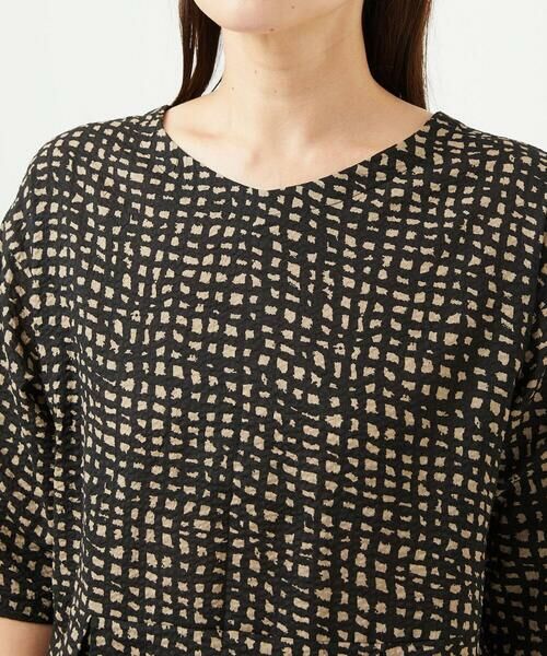 GIANNI LO GIUDICE / ジャンニ・ロ・ジュディチェ ロング・マキシ丈ワンピース | [洗える・日本製]ミラクルウェーブブロックプリントワンピース | 詳細14