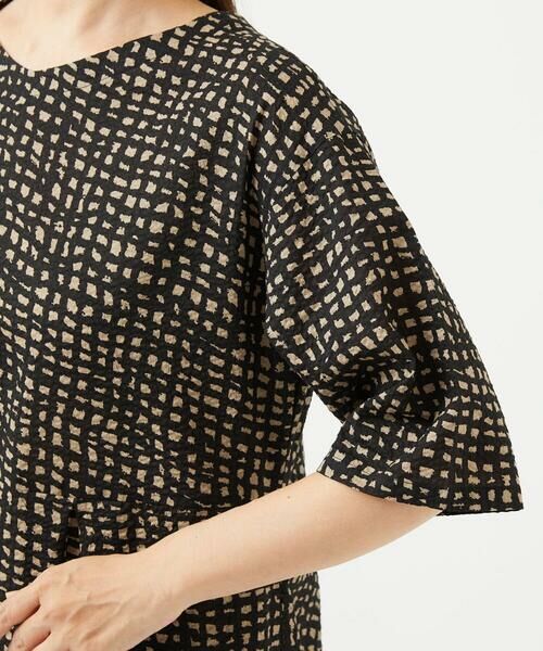 GIANNI LO GIUDICE / ジャンニ・ロ・ジュディチェ ロング・マキシ丈ワンピース | [洗える・日本製]ミラクルウェーブブロックプリントワンピース | 詳細16