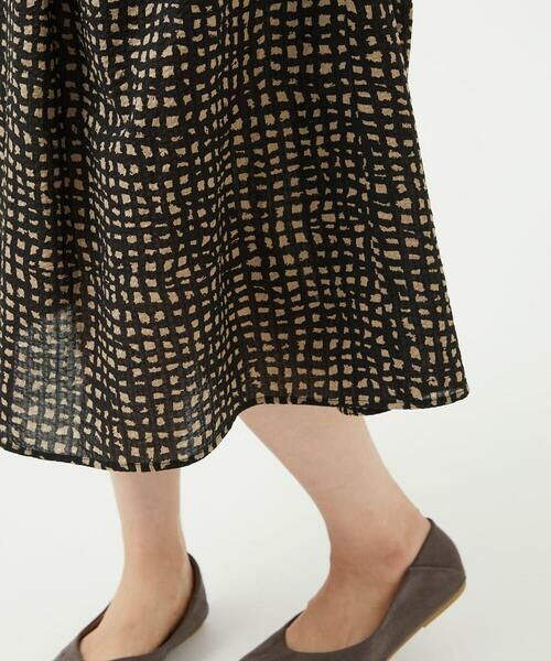 GIANNI LO GIUDICE / ジャンニ・ロ・ジュディチェ ロング・マキシ丈ワンピース | [洗える・日本製]ミラクルウェーブブロックプリントワンピース | 詳細18