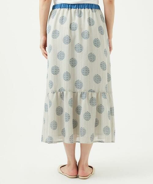 GIANNI LO GIUDICE / ジャンニ・ロ・ジュディチェ ロング・マキシ丈スカート | [洗える・日本製]サッカードットプリントスカート | 詳細1