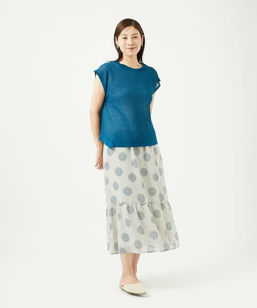 GIANNI LO GIUDICE / ジャンニ・ロ・ジュディチェ ロング・マキシ丈スカート | [洗える・日本製]サッカードットプリントスカート | 詳細13