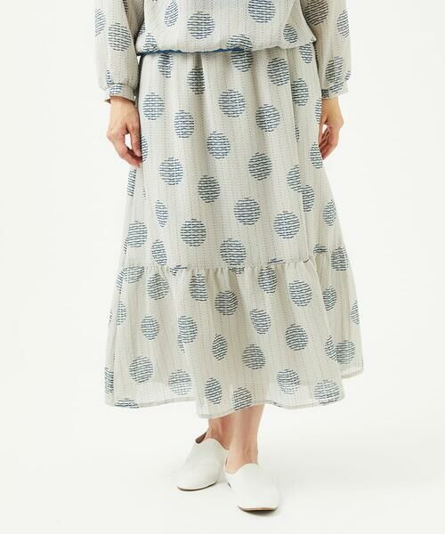 GIANNI LO GIUDICE / ジャンニ・ロ・ジュディチェ ロング・マキシ丈スカート | [洗える・日本製]サッカードットプリントスカート | 詳細15