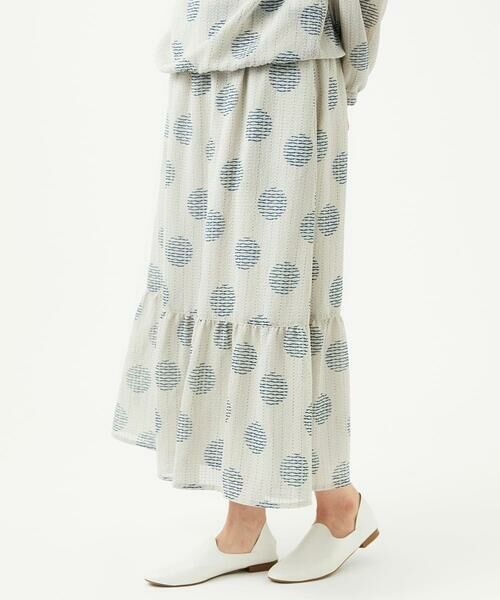 GIANNI LO GIUDICE / ジャンニ・ロ・ジュディチェ ロング・マキシ丈スカート | [洗える・日本製]サッカードットプリントスカート | 詳細16