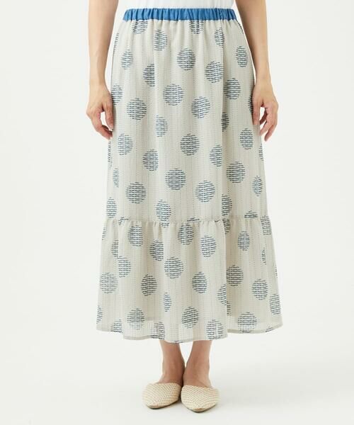 GIANNI LO GIUDICE / ジャンニ・ロ・ジュディチェ ロング・マキシ丈スカート | [洗える・日本製]サッカードットプリントスカート | 詳細17