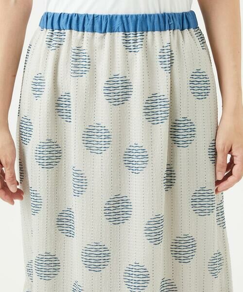 GIANNI LO GIUDICE / ジャンニ・ロ・ジュディチェ ロング・マキシ丈スカート | [洗える・日本製]サッカードットプリントスカート | 詳細2