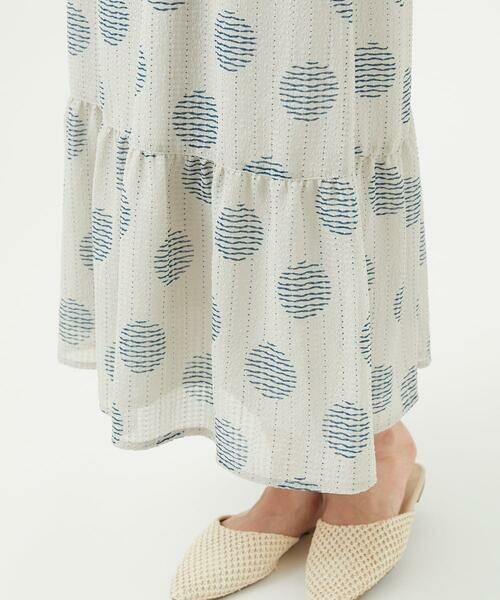 GIANNI LO GIUDICE / ジャンニ・ロ・ジュディチェ ロング・マキシ丈スカート | [洗える・日本製]サッカードットプリントスカート | 詳細4