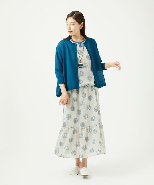 GIANNI LO GIUDICE / ジャンニ・ロ・ジュディチェ ロング・マキシ丈スカート | [洗える・日本製]サッカードットプリントスカート | 詳細9