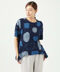 GIANNI LO GIUDICE / ジャンニ・ロ・ジュディチェ カットソー | [洗える・日本製]キャッチワッシャージャガードフリルカットソー