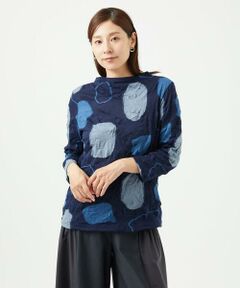 GIANNI LO GIUDICE / ジャンニ・ロ・ジュディチェ カットソー | [洗える・日本製]キャッチワッシャージャガードクルーネックカットソー