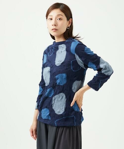 GIANNI LO GIUDICE / ジャンニ・ロ・ジュディチェ カットソー | [洗える・日本製]キャッチワッシャージャガードクルーネックカットソー | 詳細2