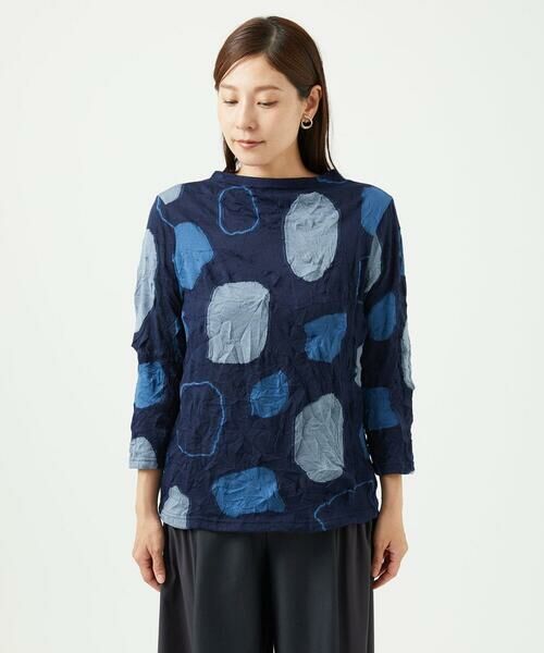 GIANNI LO GIUDICE / ジャンニ・ロ・ジュディチェ カットソー | [洗える・日本製]キャッチワッシャージャガードクルーネックカットソー | 詳細3