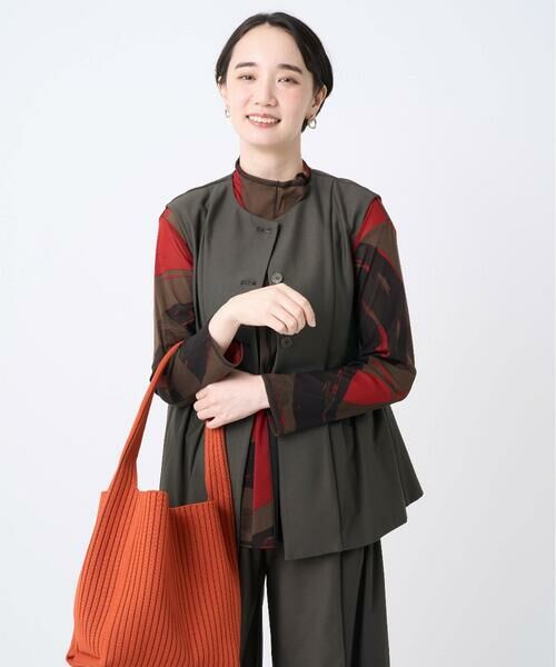 GIANNI LO GIUDICE / ジャンニ・ロ・ジュディチェ ベスト | [洗える・日本製]エアシルキーカットソージレ | 詳細2