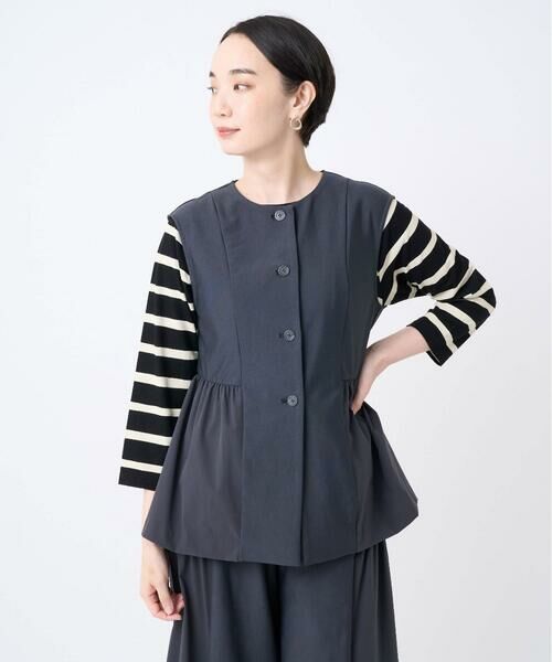 GIANNI LO GIUDICE / ジャンニ・ロ・ジュディチェ ベスト | [洗える・日本製]エアシルキーカットソージレ | 詳細5