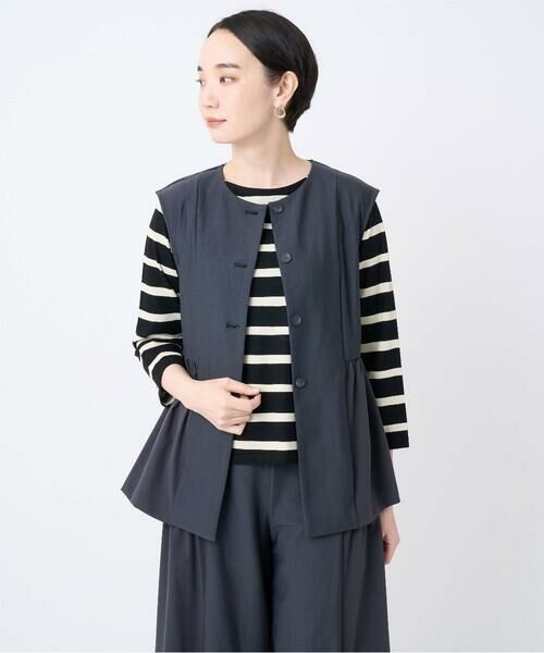 GIANNI LO GIUDICE / ジャンニ・ロ・ジュディチェ ベスト | [洗える・日本製]エアシルキーカットソージレ | 詳細7