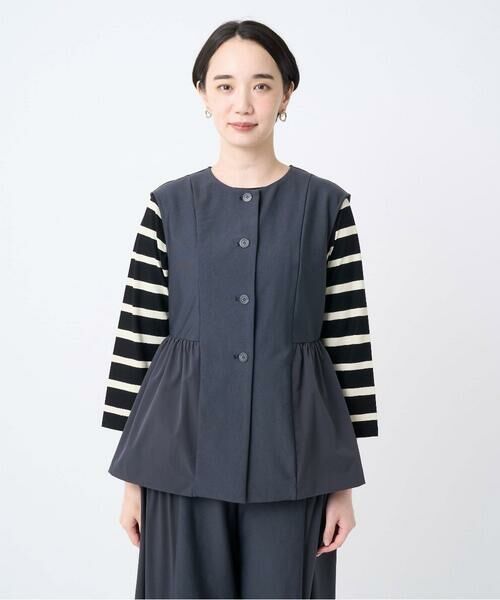 GIANNI LO GIUDICE / ジャンニ・ロ・ジュディチェ ベスト | [洗える・日本製]エアシルキーカットソージレ | 詳細8